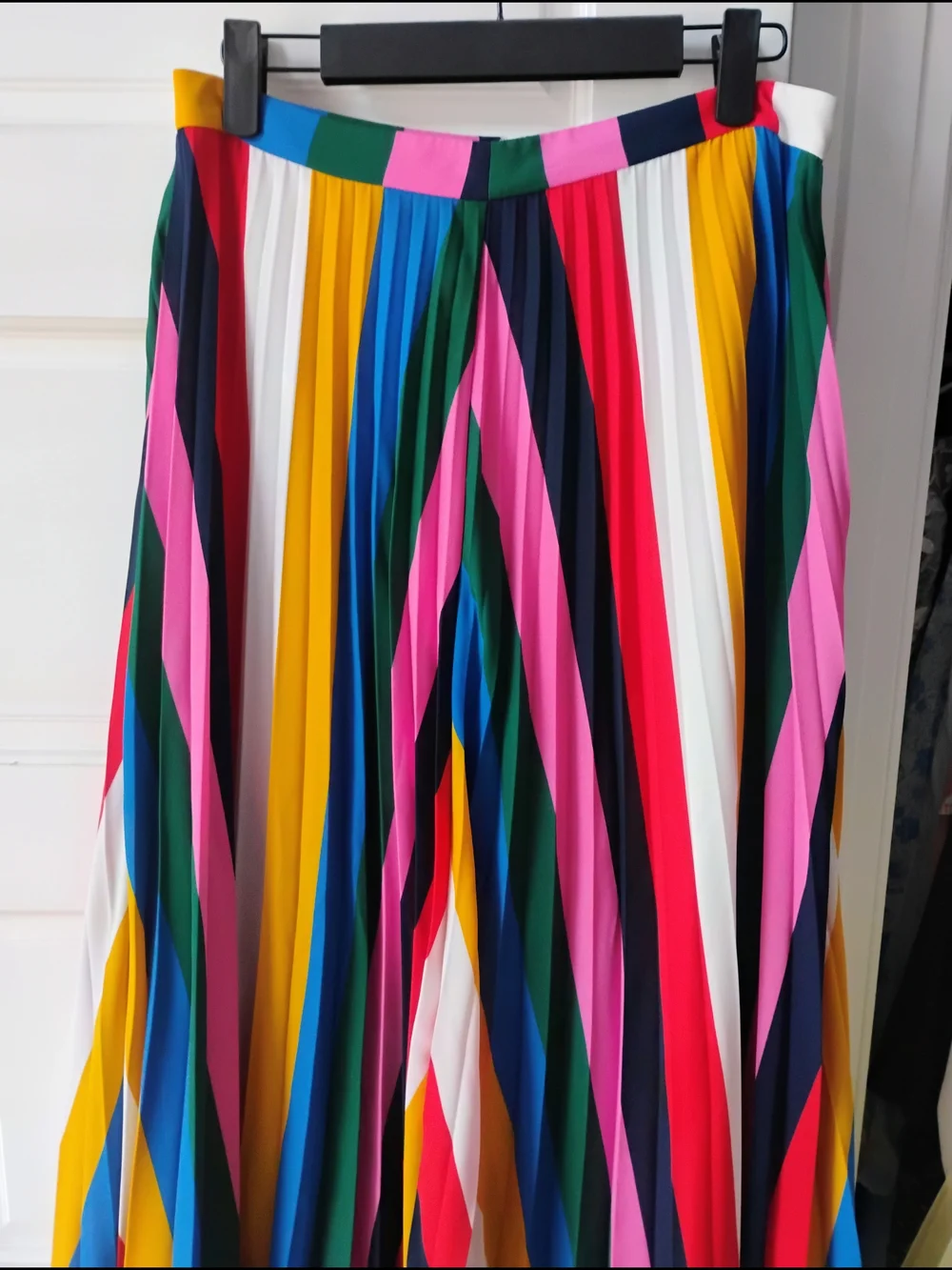 Boden Fairfax Multicolor Bright  Stripe Pleated Skirt - Brand New With Tags - Picture 5 of 12